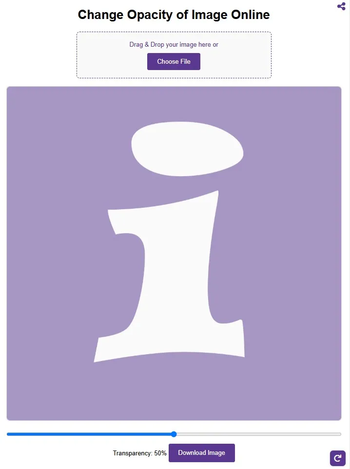 Change opacity of image online - Adjust photo transparency